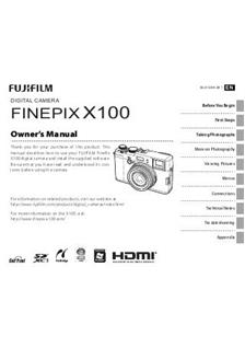 Fujifilm Finepix X100 Printed Manual